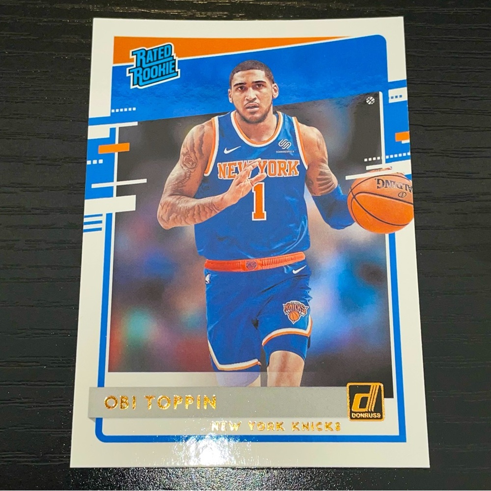 2020-21 ROOKIE OBI TOPPIN New York Knicks Donruss Basketball Card #229